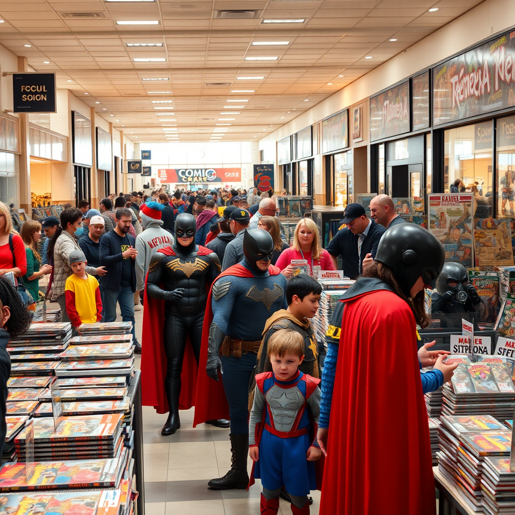 Newport comic book fair turns shopping centre into hero haven